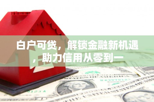 柯坪白户可贷，解锁金融新机遇，助力信用从零到一