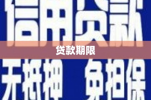 大名贷款期限