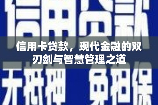 澜沧信用卡贷款，现代金融的双刃剑与智慧管理之道