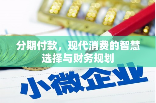 蒲江分期付款，现代消费的智慧选择与财务规划