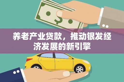 大湖养老产业贷款，推动银发经济发展的新引擎