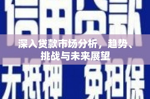 贡井深入贷款市场分析，趋势、挑战与未来展望