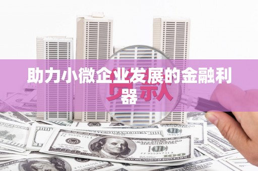 松北助力小微企业发展的金融利器